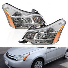 Fits 2008-2011 Ford Focus S | SE | SES | SEL Factory Headlights Headlamps LH+RH picture