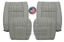 1994 1995 1996 Chevy Impala SS Perforated Leather Replacement Seat Cover Gray picture