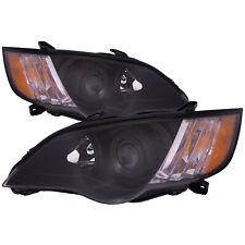 Headlight Halogen Set Black Housing With Clear Lens For 2008-2009 Subaru Legacy picture