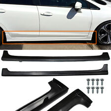 For 12-15 Honda Civic 9th GEN 4Dr 4-Door Sedans JDM Modulo RR Style Side Skirts picture