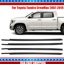 Fits Toyota Tundra CrewMax 2007-18 Window Moulding Weatherstrip Seal Belt Strip picture