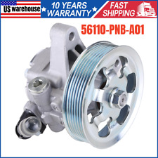 Fits 2002-2011 Honda CR-V 2.4L High Quality Power Steering Pump w/ Pulley USA picture