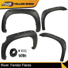 Pocket Bolt Rivet Textured Wheel Fender Flares Fit For 2007-2013 Toyota Tundra picture