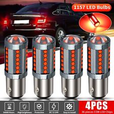 4x 1157 LED Tail Stop Brake Turn Signal Light Bulbs 2057 2357 BAY15D Bright Red picture