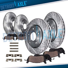 Front Rear Drilled Rotors Brake Pads for 2005-2010 Jeep Grand Cherokee Commander picture
