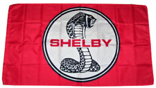 SHELBY COBRA 3'X5' FLAG BANNER FORD MUSTANG GT MAN CAVE SHOP SVT FAST SHIPPING picture