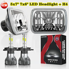 Pair 5x7'' 7x6'' LED Headlight White For Ford F650 F750 F250/350/450 Super Duty picture