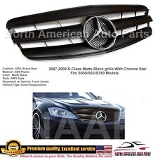 S-Class Matte Black AMG Grille Chrome Star S63 S350 S550 AMG 2007 2008 2009 W221 picture
