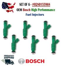 GENUINE Bosch set of 6 HIGH PERFOMANCE Fuel Injectors 550CC EV1 #0280155968 picture