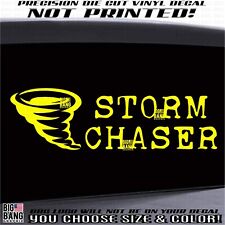 STORM CHASER Vehicle Vinyl Decal Sticker SUV Car Truck BUG OUT Warning Tornado picture
