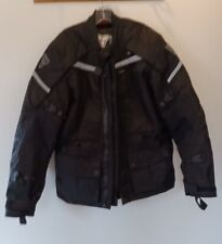 Pilot  Waterproof Black&Silver Motorcycle XL Jacket with RemovableLliner   picture
