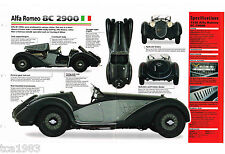 1937 / 1938 / 1939 ALFA ROMEO 8C 2900 SPEC SHEET / Brochure / Catalog: 8-C, '38 picture