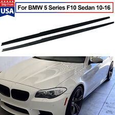 For 10-16 BMW 5 Series F10 M5 Sedan Side Skirt Extension Lower Lip Gloss Black picture