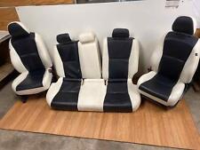 Complete Front & Rear Seats w Armrest Black & White Leather Fits 11-15 SCION XB picture