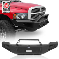 Full Width Front Bumper w/ Winch Plate &LED Lights For 03-05 Dodge Ram 2500 3500 picture
