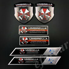 6pcs Resident Evil Umbrella Corporation Car Fender Emblem Badge Decal Sticker picture