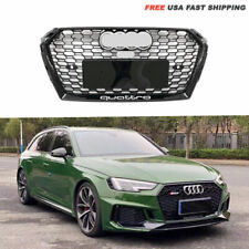 Front Black RS4 Style Mesh Hex Honeycomb Grille For Audi A4/S4 2017-2019 picture