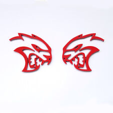 2x OEM Hollow Hellcat Emblems SRT Badge Left Right 3D SRT for Hellcat Red New picture