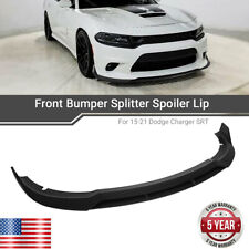 For 2015-2021 Dodge Charger Matte Black Front Bumper Splitter Spoiler Lip picture