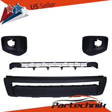 Set of Front Bumper Cover With Bumper Grille and Bumper End Fits 14-20 Tundra picture