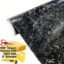 Premium Forged Carbon Fiber Vinyl Film Wrap Gloss Satin Matte Black Sticker Deca picture