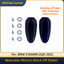 Motorcycle Rearview Mirror Block Off Plates Cover Caps for BMW S1000RR 2020-2022 picture