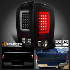 Fits 2007-2008 Dodge Ram 1500 2500 3500 Black Smoke LED Tube Tail Lights Lamps picture