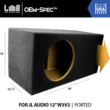 1.75 ft³ @ 30Hz Ported Enclosure Box for JL Audio 12