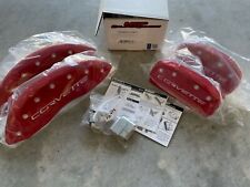 MGP Caliper Covers 13008SCV6RD Red Brake Covers for 05-13 Chevrolet Corvette C6 picture