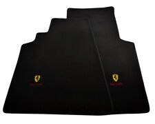 Floor Mats For Ferrari 550 Maranello 96-02 Black Tailored Carpets Ferrari Emblem picture