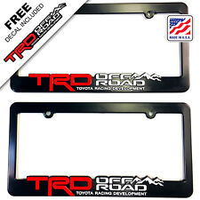 TRD-License-Plate-Frame-Toyota-TRD-Offroad-Tacoma-FJ-Cruiser-4x4-off-road-Rally picture