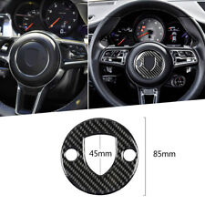 Carbon Fiber Car Steering Wheel Cover Trim Sticker For Porsche Macan 2015-2018  picture