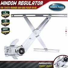 Manual Window Regulator for Toyota 4Runner 1984-1989 Pickup 84-88 Front Right picture