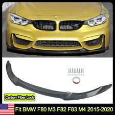 Carbon Fiber Color Front Splitter Lip Fits For BMW F80 F82 F83 M4 M3 2015-2020 picture