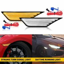 Switchback Sequential Turn Signal LED Side Marker Light For Honda Civic Lamp HUS picture
