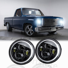 For 1967-1972 Chevy C10 7 inch LED Headlights Round DOT Approved Hi/Lo Lamp picture