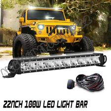 Single Row 22 inch Spot LED Work Light Bar Driving 4WD SUV Truck UTE Offroad ATV picture