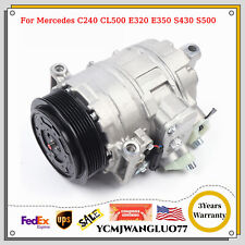 For Mercedes Benz S430 S500 E320 E350 C230 C240 CL500 A/C AC Compressor W/Clutch picture