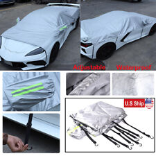 For Corvette C8 2020-2023 Indoor Car Cover Satin Stretch Dust Scratch Protector picture