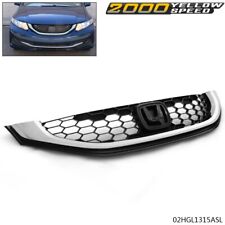 Fit For Honda Civic 2013-2015 Seden Front Upper Grille With Chrome Molding New picture