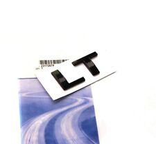 1x Black GENUINE LT Nameplate Emblems Badge Silverado Chevrolet Alloy op new FU picture