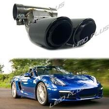 Black Sporty Exhaust Tips Muffler 3-Layer For Porsche 981 Cayman Boxster 13-16 picture