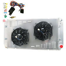 4-Rows Core Radiator Shroud Fan For 1994-02 Chevy/GMC C/K C1500 C2500 C3500 New picture