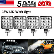 4PCS 48W 16 LED Work Light Truck Off-Road Tractor Flood Lights 12V 24V Square picture