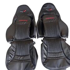 Corvette C5 1997-2004 Synthetic Leather Replacement Sports Seat Cover Black picture