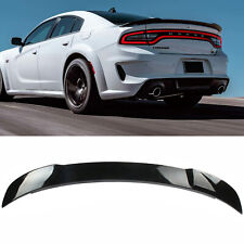 For 2011-2021 Dodge Charger SRT Rear Spoiler Wing Lip Hellcat Style Gloss Black  picture