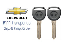 2 NEW Chevrolet Suburban 2007-2014 B111 - PT Transponder Chip Key (46) Circle + picture