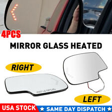 2xMirror Glass Heated w/ Turn Signal Left & Right For Chevy GMC Cadillac 03-2007 picture