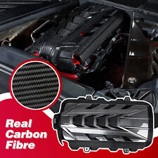 Real Carbon Fiber Engine hood panel Trim Cover Fit For Corvette C8 2020-2024 picture