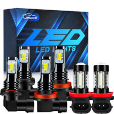 For Ford Edge 2007-2010 - 6PC 6000K Combo LED Headlights + Fog Light Bulbs Kit picture
